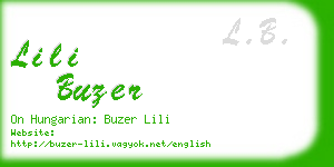 lili buzer business card